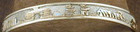 Navajo SS & 12 KGF Pueblo Scene Bracelet