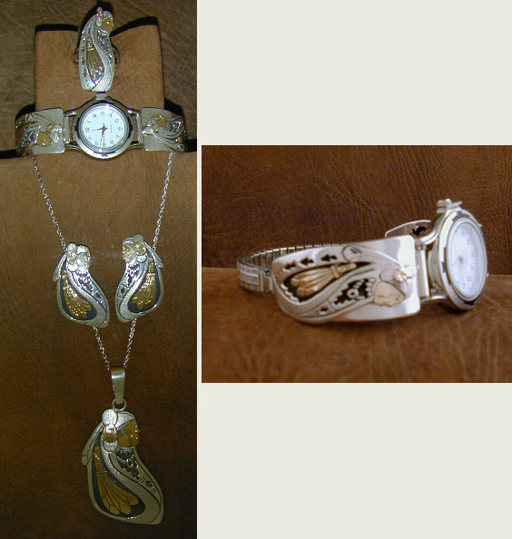 Sterling Silver and 14K Gold  Maiden Set - WATCH