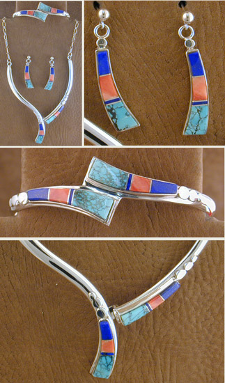 SS Turquoise, Spiny & Denim Lapis Set