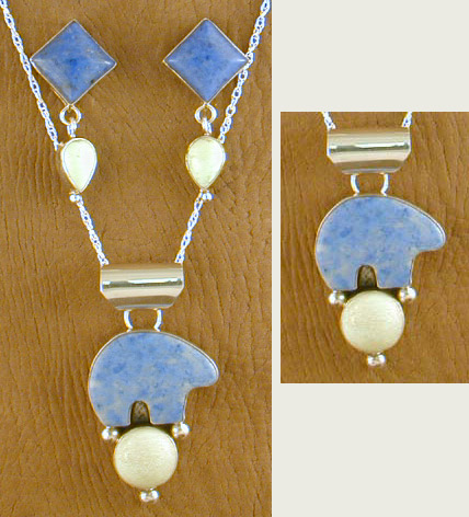 SS Denim Lapis Set - PENDANT