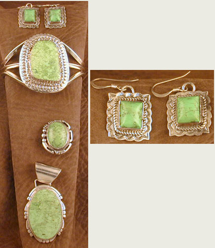 SS & Gaspeite Set - EARRINGS