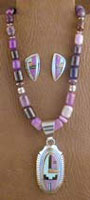 SS & Charoite Set - NECKLACE