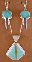 SS Turquoise Set - PENDANT