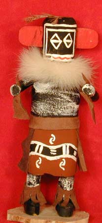 Navajo 6" Woodskirt  Left Hand Kachina