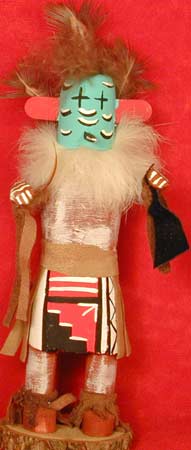 Navajo 6" Woodskirt Road Runner Kachina