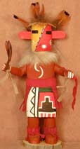 Navajo 6" Woodskirt Sunset Creation Kachina