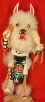 Navajo 8"  White Wolf Largo Kachina