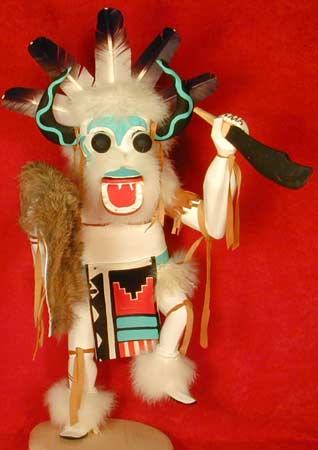 Navajo 14"  White Orge Largo Kachina