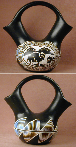 Acoma Etched Pottery
