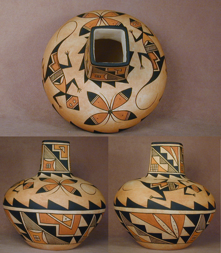 ACOMA PUEBLO HAND COILED POTTERY