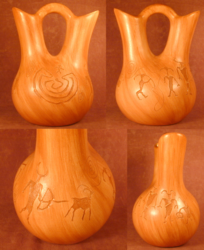 Navajo Wedding Vase - Petroglyph.