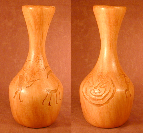 Navajo Flower Vase - Petroglyph