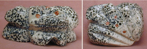 Zuni Argyte Frog Fetish