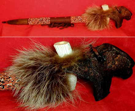 Buffalo Antler Peace Pipe