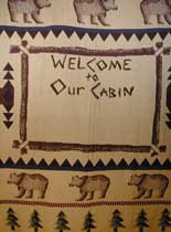 Welcome to Our Cabin Afghan