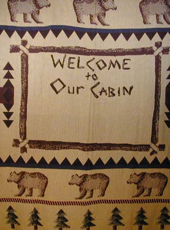 Welcome to Our Cabin Afghan