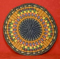 12" Round Flat Rainbow Basket