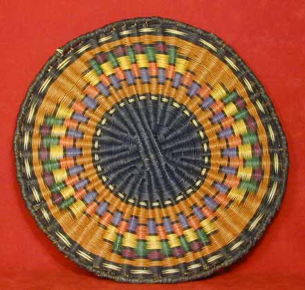 12" Round Flat Rainbow Basket