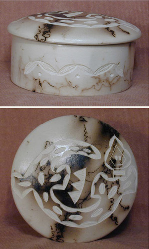 Horse Hair Round Jewelry Box