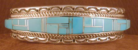 Turquoise Inlaid Bracelet