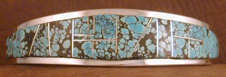 Inlaid Turquoise & Black Marble - Leroy Yazzie