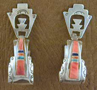 SS Red Coral Earrings