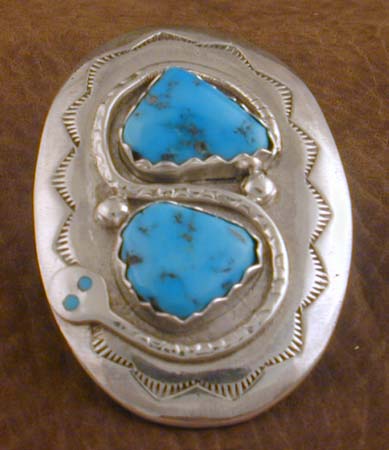 Effie SS Turquoise Belt Buckle