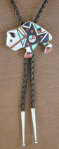 Zuni Inlaid Buffalo Bolo