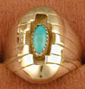 Turquoise Shadow Box Ring