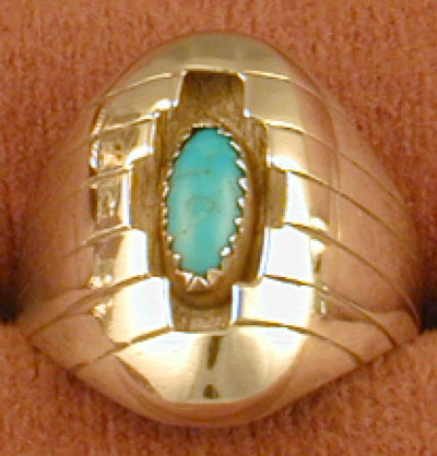 Turquoise Shadow Box Ring