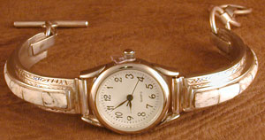 SS Inlaid Ladies Watch