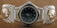 Sterling Silver and 12K Gold  Kokopelli Watchby Sam Gray