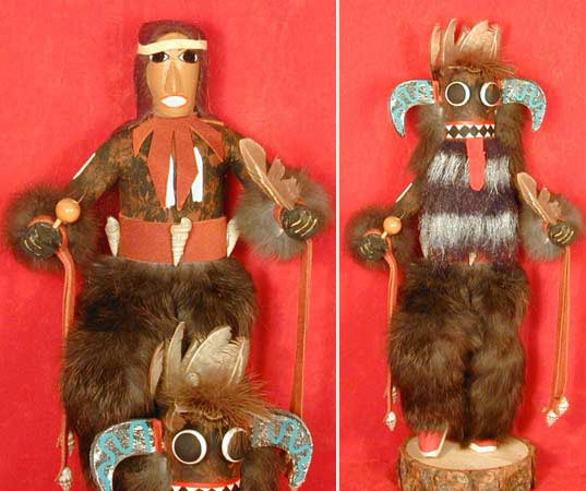 Navajo 12" Hooded Kachina Paralyzed