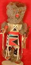 Navajo 12" Bear Hooded Kachina