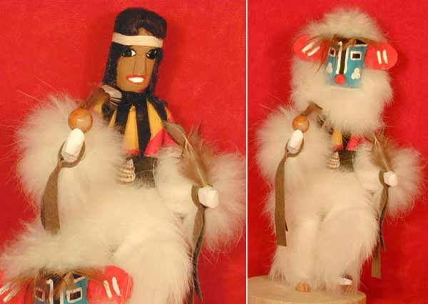 Navajo 6" Early Morning Hooded Kachina