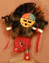 Navajo 6" Hooded Sunface Kachina