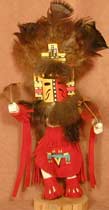 Navajo 6" Tribal Grey Fur Hemis Kachina