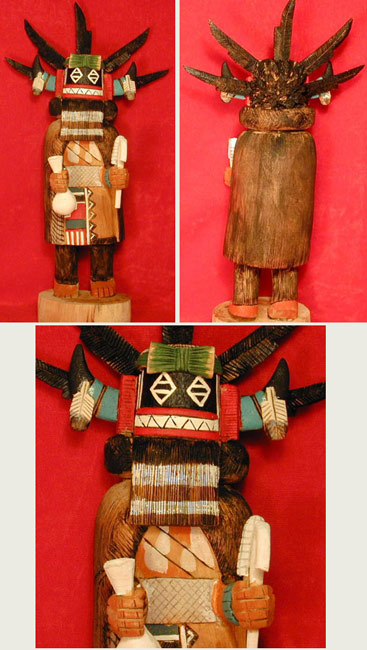 Hopi (Katsina) Zuni Whipper Kachina