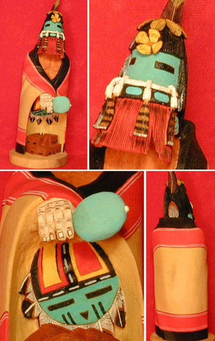 Hopi Red Bearded Kachina (Katsina)