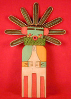 Hopi Morning Singer Katsina~~Flat Doll