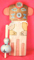 Big Forehead~~Flat Doll with authentic gourd Rattle