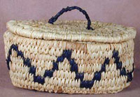 Hand Woven Raffina Covered Coil Basket