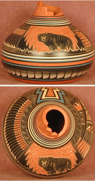 Navajo Black Bear Pot