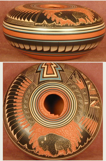 Navajo Buffalo Pot