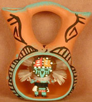 Wedding Vase with a Small Sun Kachina