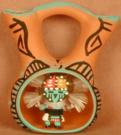 Wedding Vase with a Small Sun Kachina