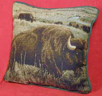 Stuffed Buffalo Pillow