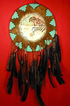 18" Painted Kokopelli War Shield