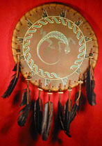 20" Rawhide Lizard War Shield