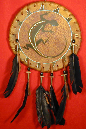 14" Rawhide Lizard War Shield